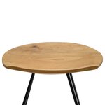 vidaXL Tabourets de bar lot de 2 bois de teck massif
