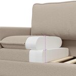vidaXL Canapé Gris clair 126 x 81 x 87 5 cm Tissu