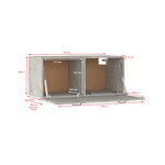 vidaXL Armoire murale chêne marron 80x36 5x35 cm bois d'ingénierie