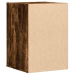 vidaXL Commode d'angle chêne fumé 40x41x58 cm bois d'ingénierie