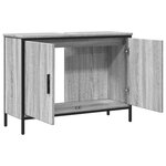 vidaXL Armoire lavabo de salle de bain sonoma gris 80x30x60 cm