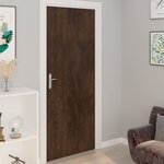 vidaXL Films autoadhésifs pour portes 4 Pièces Chêne foncé 210x90 cm PVC
