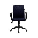 Q-connect chaise bureau rotative - Métal tissu - Max. supporte 130kg - Noir