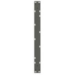 vidaXL Pieds de table basse en forme de V  2 pièces  anthracite  70 x (42-43 3) cm  acier