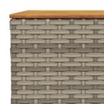 vidaXL Salon de jardin 6 Pièces avec coussins gris résine tressée