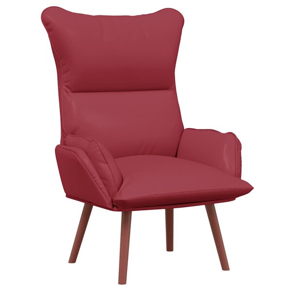 vidaXL Fauteuil relaxant Rouge bordeaux 69 x 74 x 93 cm Faux cuir