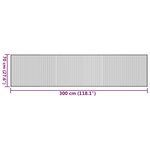 vidaXL Tapis rectangulaire marron 70x300 cm bambou