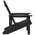 Chaises Adirondack vidaXL 2 Pièces Noires 74x82x90 cm HDPE