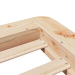 vidaXL Cadre de lit sans matelas 100x200 cm bois massif de pin