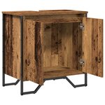 vidaXL Meuble de lavabo Vieux bois 60x35x50 cm en bois reconstitué