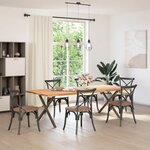 vidaXL Pieds de table basse en forme de A  2 pièces  70 x (30-31) cm  acier