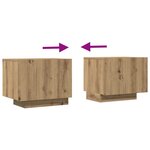 vidaXL Meuble TV chêne artisanal 100x35x40 cm bois d'ingénierie