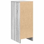 vidaXL Buffet sonoma gris 29 5x34x76 cm bois d'ingénierie