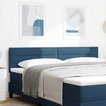 vidaXL Tête de lit LED avec bandes LED Bleu 180 cm tissu
