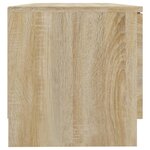 vidaXL Meuble TV Chêne sonoma 80x35x36 5 cm Bois d'ingénierie