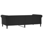 vidaXL Lit de jour sans matelas noir 90x190 cm similicuir