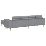 vidaXL Canapé de salon 3 Pièces Gris clair Polyester