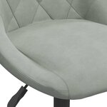 vidaXL Tabouret de bar Gris clair Velours