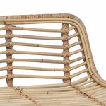 vidaXL Tabouret de bar 2 Pièces Naturel 44 x 45 x 76 cm Rattan et Acier