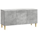 vidaXL Meuble TV 99 x 34 5 x 50 cm Gris béton Bois d'ingénierie
