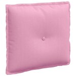 vidaXL Coussin de Dos Rose 50 x 19 x 45 cm tissu