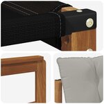 vidaXL Ensemble de canapés d'extérieur 8 pc Gris Naturel et Clair