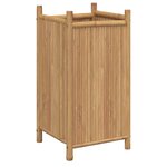 vidaXL Jardinière 40x40x80 cm bambou