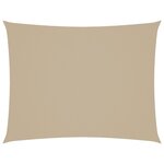 vidaXL Voile de parasol tissu oxford rectangulaire 3x4 m beige