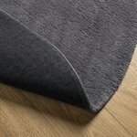 vidaXL Tapis HUARTE à poils courts doux et lavable anthracite Ø 100 cm