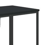 vidaXL Porte-vêtements avec étagères noir bois d'ingénierie