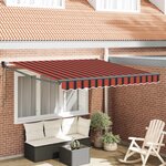 vidaXL Auvent rétractable électrique Orange 300 x 250 cm