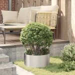 vidaXL Pots de jardin 5 Pièces Argent 40 x 40 x 20 cm Acier inoxydable
