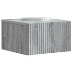 vidaXL Cabinet de chevet mural 2 Pièces Sonoma gris 33 x 34 5 x 20 cm