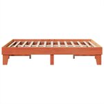 vidaXL Cadre de lit sans matelas cire marron 140x200cm bois pin massif
