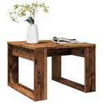 vidaXL Table d'appoint vieux bois 50x50x35 cm bois d'ingénierie