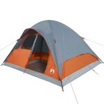 vidaXL Tente familiale à dôme 6 personnes orange imperméable
