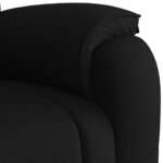 vidaXL Fauteuil inclinable Noir Tissu
