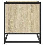 vidaXL Meuble TV chêne sonoma 120 5x40x46cm bois d'ingénierie et métal