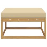 vidaXL Pouf d'Extérieur Polyester Blanc