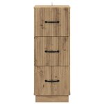 vidaXL Armoire à tiroirs Chêne artisanal 33 x 34 5 x 87 cm