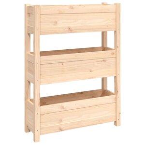 vidaXL Jardinière 77x25x104 5 cm Bois massif de pin