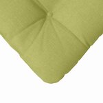 vidaXL Coussins de siège 4 Pièces Vert clair 40 x 40 x 12 cm tissu