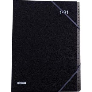 Trieur couverture noire grainée 31 compartiments numériques