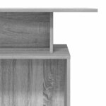 vidaXL Bureau de réception sonoma gris 100x40x104 cm bois ingénierie