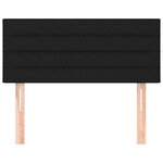 vidaXL Tête de lit Noir 100x5x78/88 cm Tissu