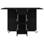 vidaXL Table à dîner 115 x 70 x 75 cm Bois d'ingénierie Chêne noir