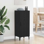 vidaXL Buffet Chêne noir 34 5 x 34 x 90 cm Bois d'ingénierie