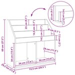 vidaXL Bibliothèque pour enfants Blanc 72 5 x 29 5 x 69 cm