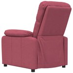 vidaXL Fauteuil inclinable Rouge bordeaux Tissu