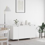 vidaXL buffet blanc Blanc Bois 135 x 41 x 75 cm Buffet blanc